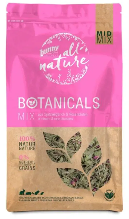 bunny All Nature Botanicals Mix aus Spitzwegerich & Rosenblüten (120g)