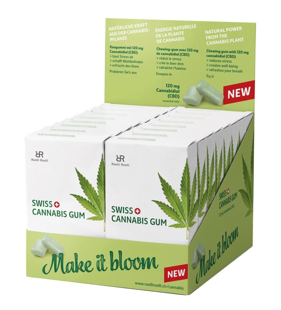 Swiss Cannabis Gum 120 mg CBD Mint (16x24 Stk)