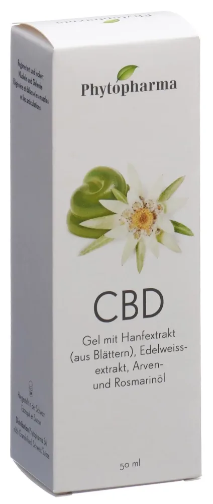 Phytopharma CBD Muskel-Gel mit Hanfextrakt Dispenser (50ml)