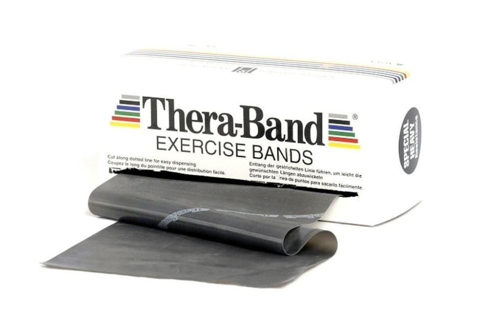Theraband Übungsband schwarz, spezial stark, 5.50mx12.7cm (1 Stk)