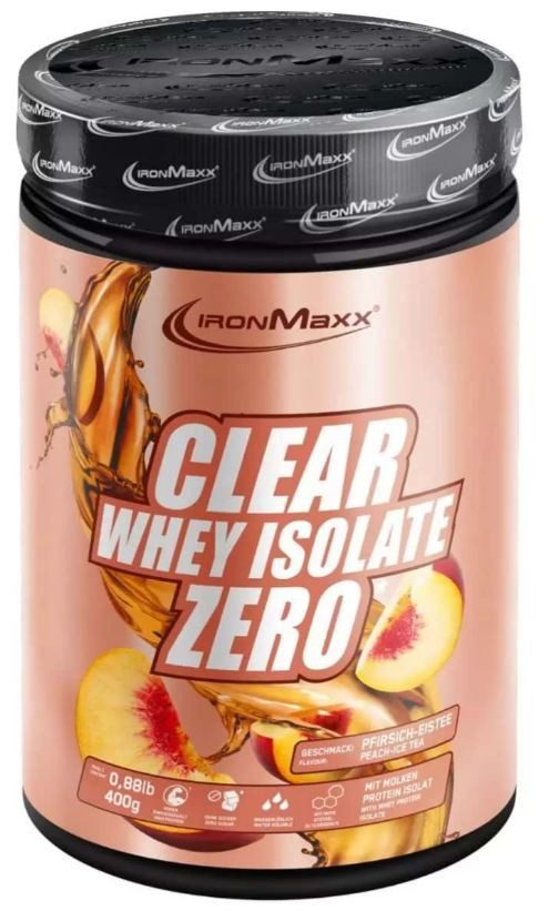IronMaxx Clear Whey Isolate Zero Peach-Ice Tea (400g)