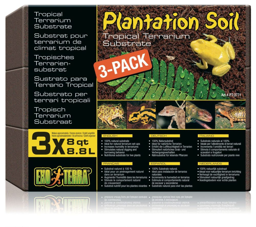 Exo Terra Plantation Soil 3er-Pack (3x8.8 Liter)