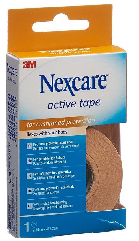 3M NEXCARE Active Tape 2.54cmx4.572m Rolle