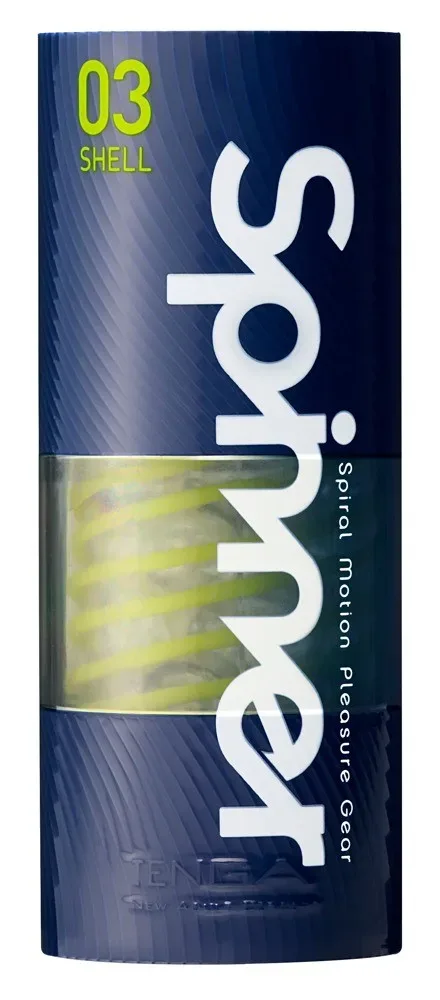 Tenga Spinner Manual masturbator with suction effect[Green], Shell - Amorana