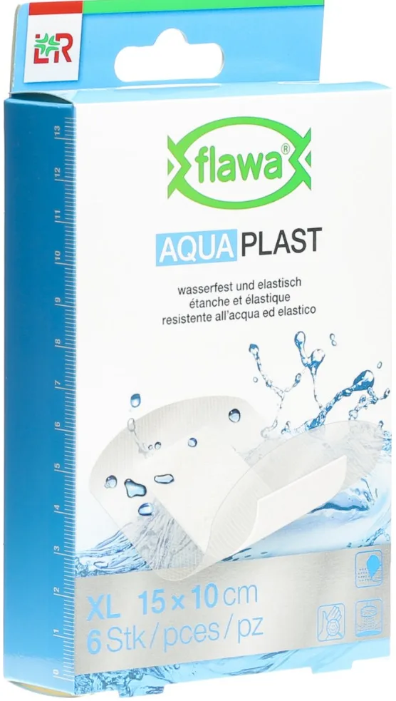 FLAWA Aqua Pflaster 10x15cm wasserfest (6 Stk)