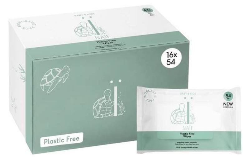 NAÏF -  Kunststofffreie Baby-Feuchttücher (864 Stk), One Size