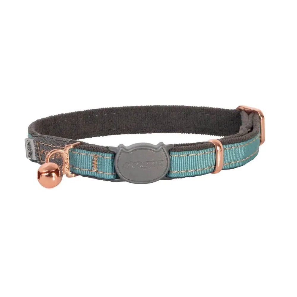 rogz Urbancat Safety Katzenhalsband türkis, Halsumfang 20-31cm (1 Stk)