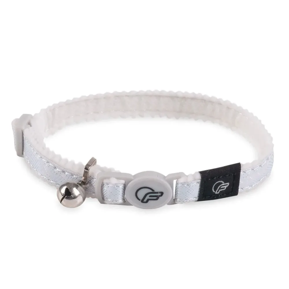 Freezack Katzenhalsband Glitter Weave weiss, Halsumfang 20-30cm (1 Stk)