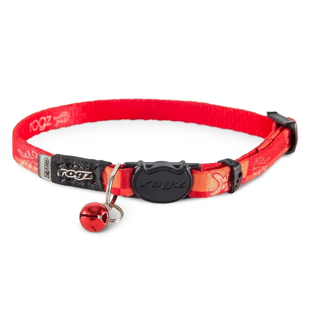 rogz Kiddycat Katzenhalsband orange, Halsumfang 16.5-23cm (1 Stk)