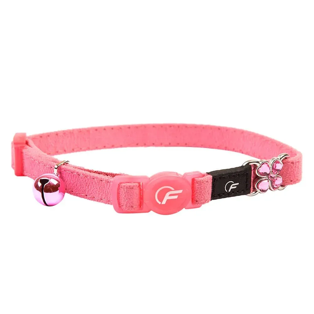 Freezack Katzenhalsband Suede pink, Halsumfang 20-31cm (1 Stk)
