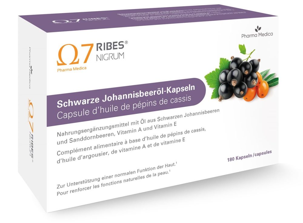 Ribes Nigrum Schwarze Johannisbeeröl Kapseln 180 Stück