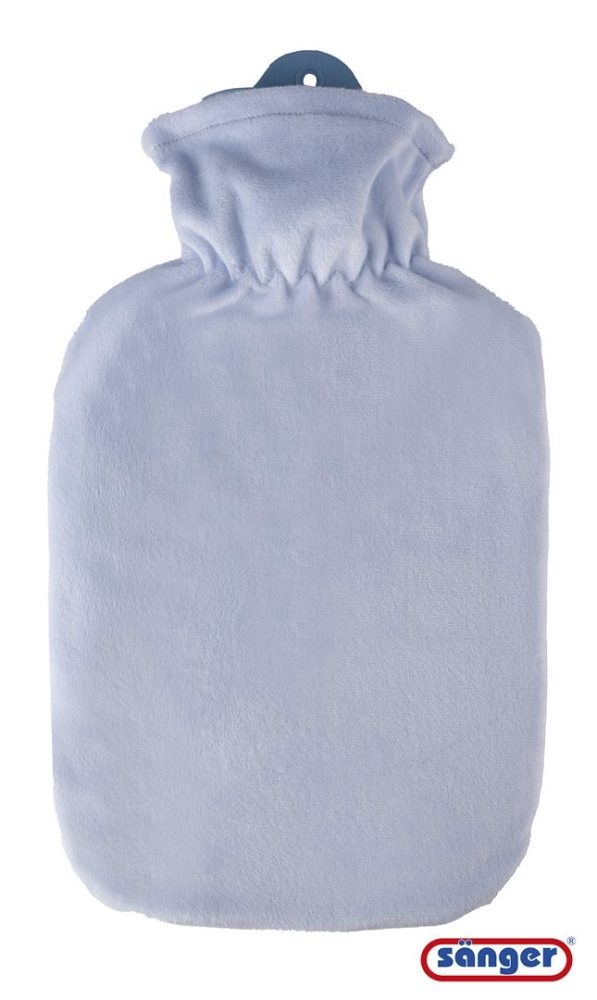 Sänger Wärmflasche Flauschbezug, 2l, blau pastell (1 Stk)