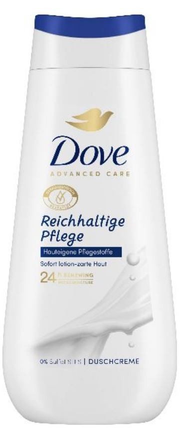 Dove - Pflegedusche Reichhaltige Pflege, Advanced Care, 225 ml