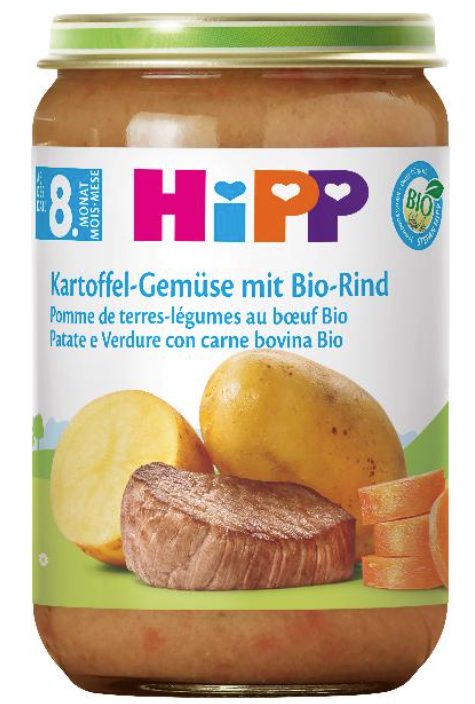 Hipp Kartoffel-Gemüse mit Bio-Rind (220g)