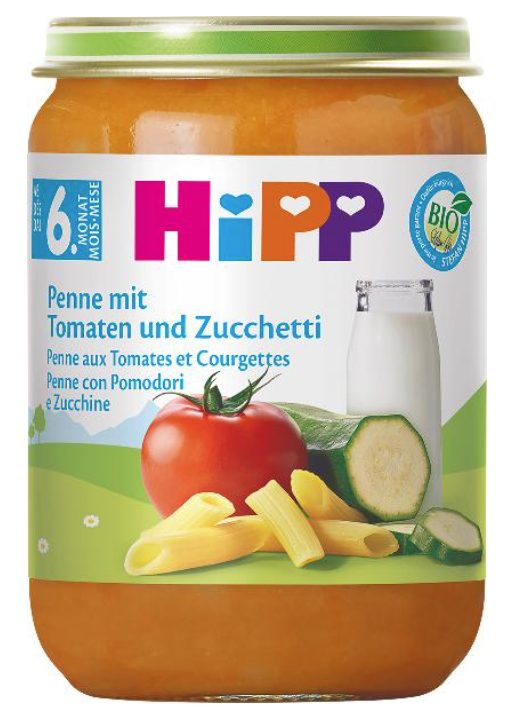 Hipp Bio Penne mit Tomaten und Zucchetti (190g)