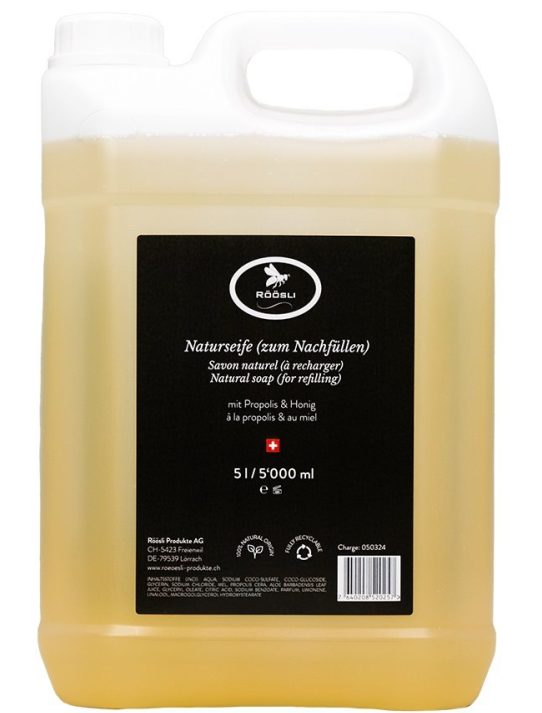 RÖÖSLI Naturseife mit Propolis & Honig (5 Liter)