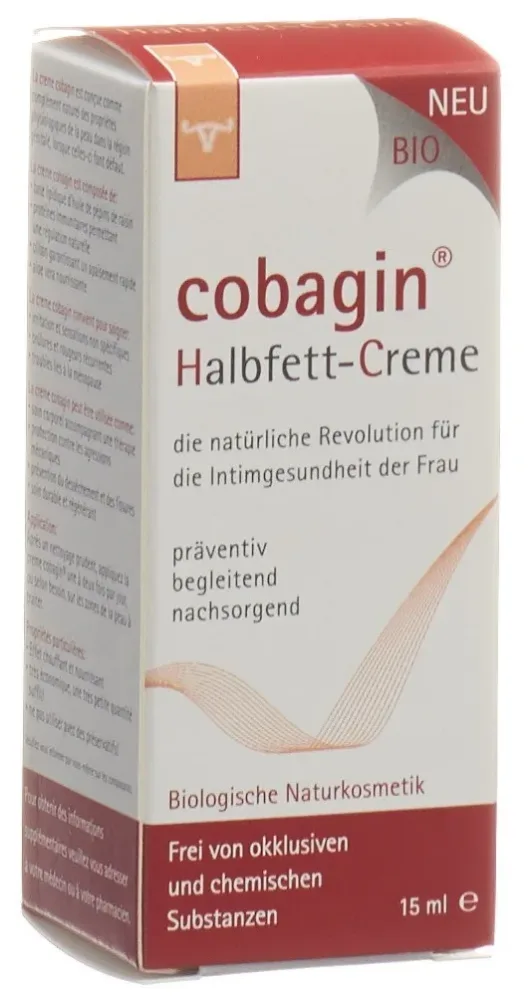 cobagin Halbfett-Creme für die Intimpflege (15ml)