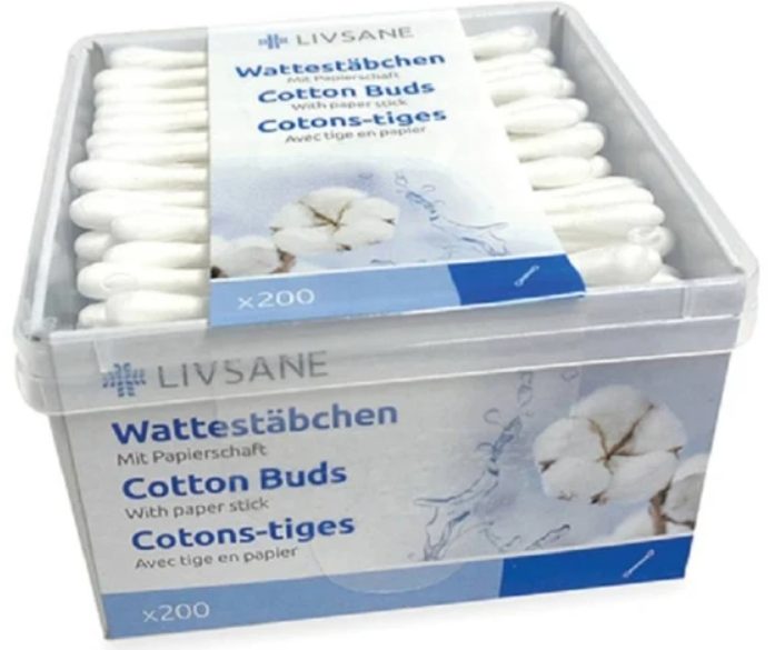Livsane Wattestäbchen (200 Stk)