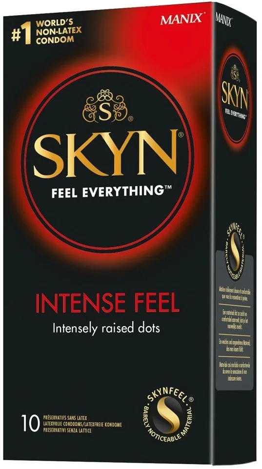 Manix - Skyn Intense Feel Latexfreie Kondome - Nude - Polyisopren - 10 Stück