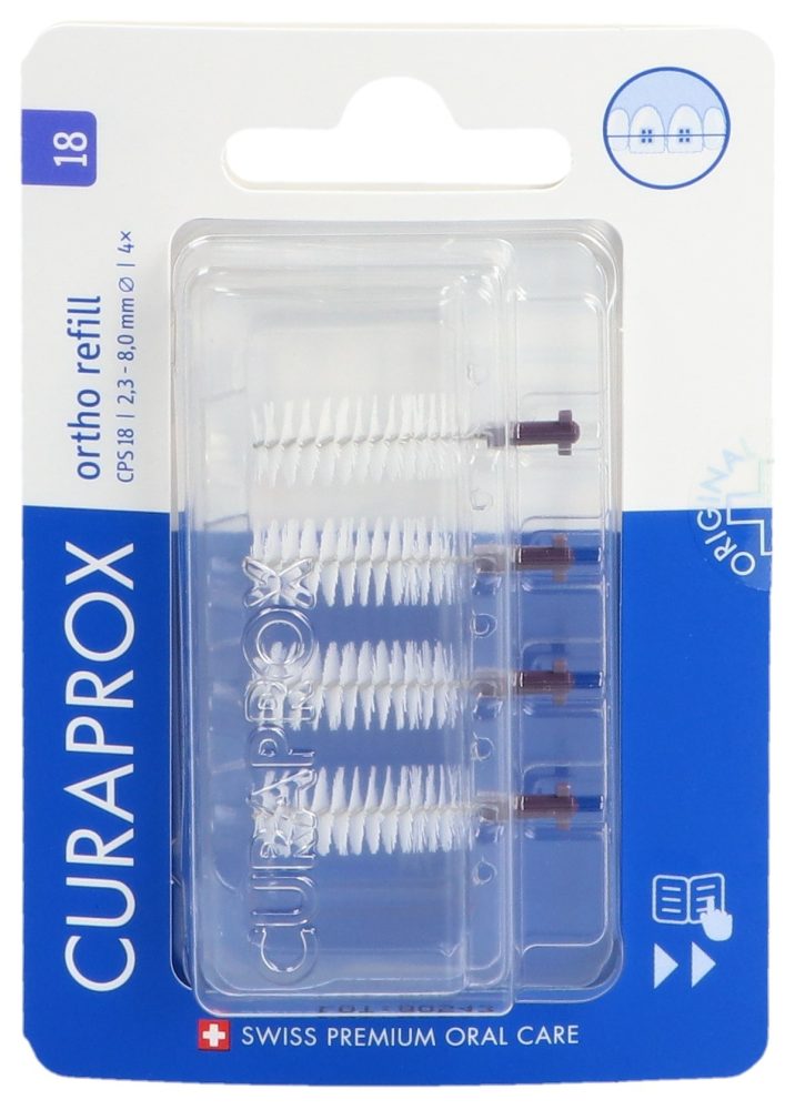 Curaprox CPS 18 Ortho refill 4x violett