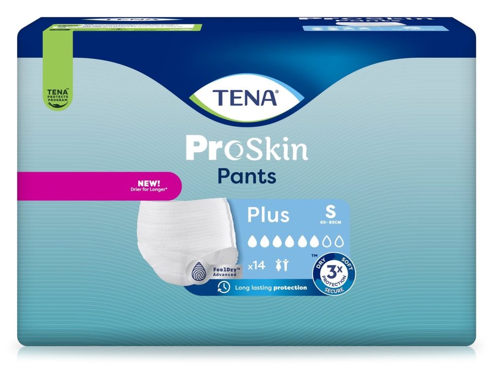 TENA ProSkin Pants Plus, Grösse S, Hüftumfang 65-85cm (14 Stk)