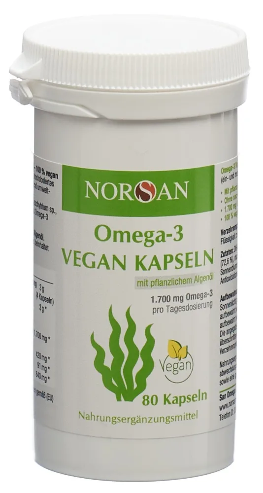 Norsan Omega-3 Vegan Kapseln (80 Stk)