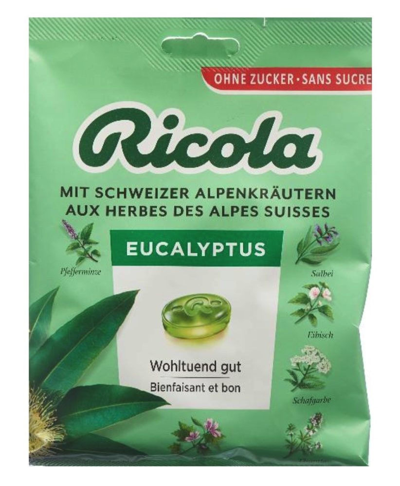 RICOLA Eucalyptus Bonbons o Zucker Btl 125 g
