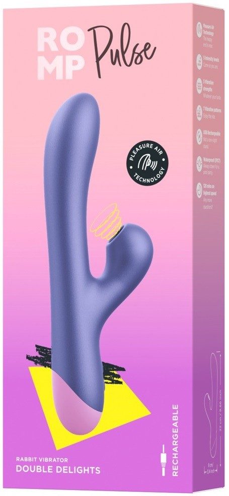 Romp Pulse Wiederaufladbarer Rabbit Vibrator mit Klitoris Sauger