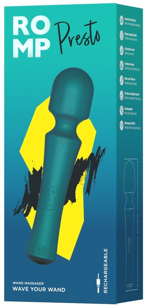 Romp Presto Wiederaufladbarer Silikon Stabvibrator