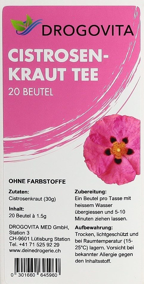 Drogovita Cistrosen Tee (20 Stück)