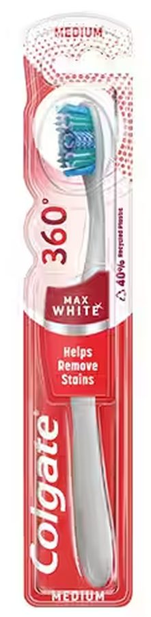 Colgate - 360° White Zahnbürste Medium, 1 Stück