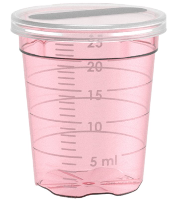 Wiegand MediBecher Multi rot, 25ml (47 Stk)
