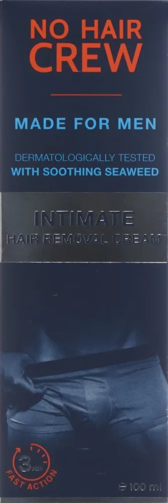 NO HAIR CREW Enthaarungscreme Intim M&auml;nner 100 ml