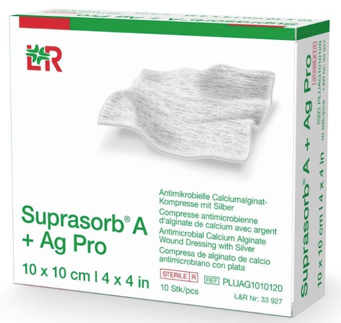 Suprasorb A+Ag Pro, 10x10cm (10 Stk)