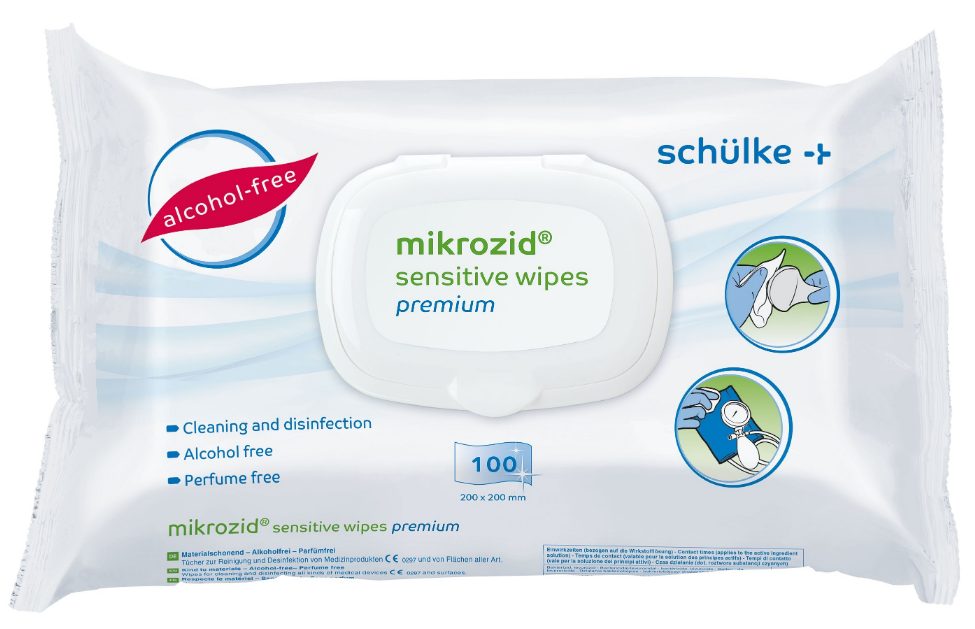 Schülke Mikrozid Sensitive wipes premium (100 Stk)