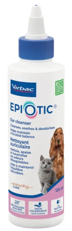 Virbac Epiotic Ohrreiniger für Hunde & Katzen (125ml)