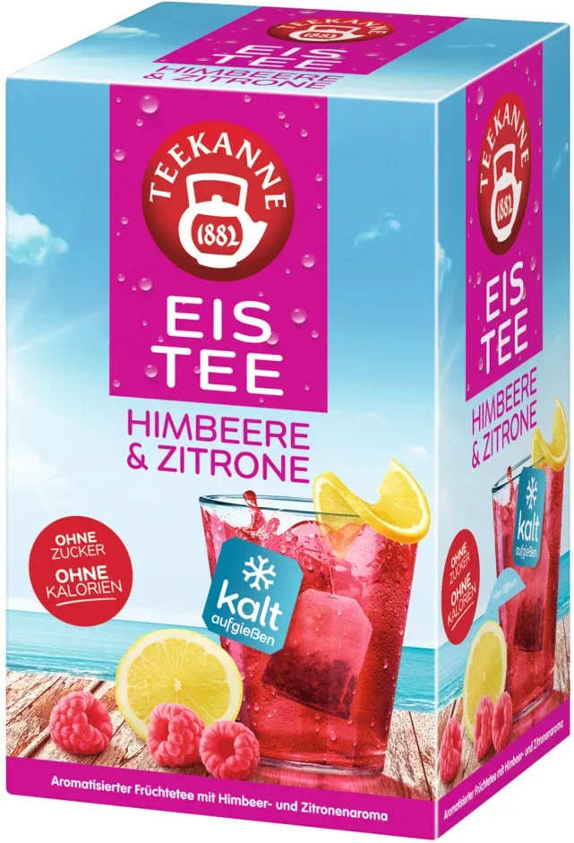TEEKANNE Eistee Himbeere-Zitrone (18 Beutel)