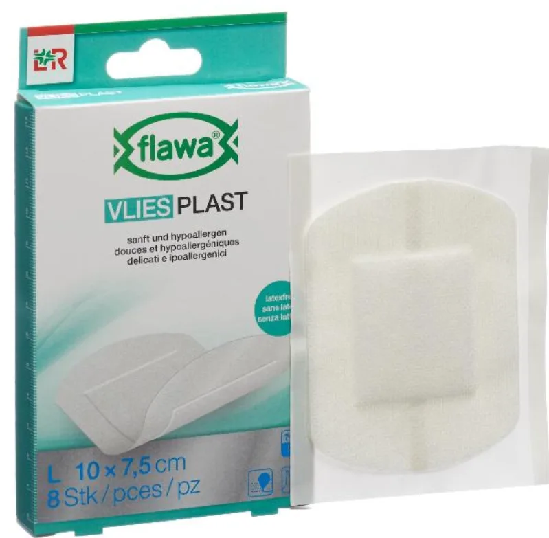FLAWA Vlies Pflaster L 10x7.5cm (8 Stk)