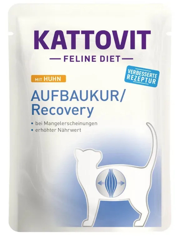 Kattovit Aufbaukur mit Huhn, Nassfutter für Katzen (85g)