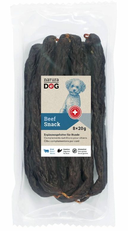 NaturaDog Snack 8x20g Rind