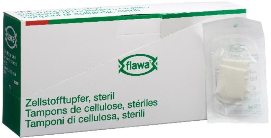 FLAWA Zellstofftupfer Steril 4x5cm (50 x 3 Stk)