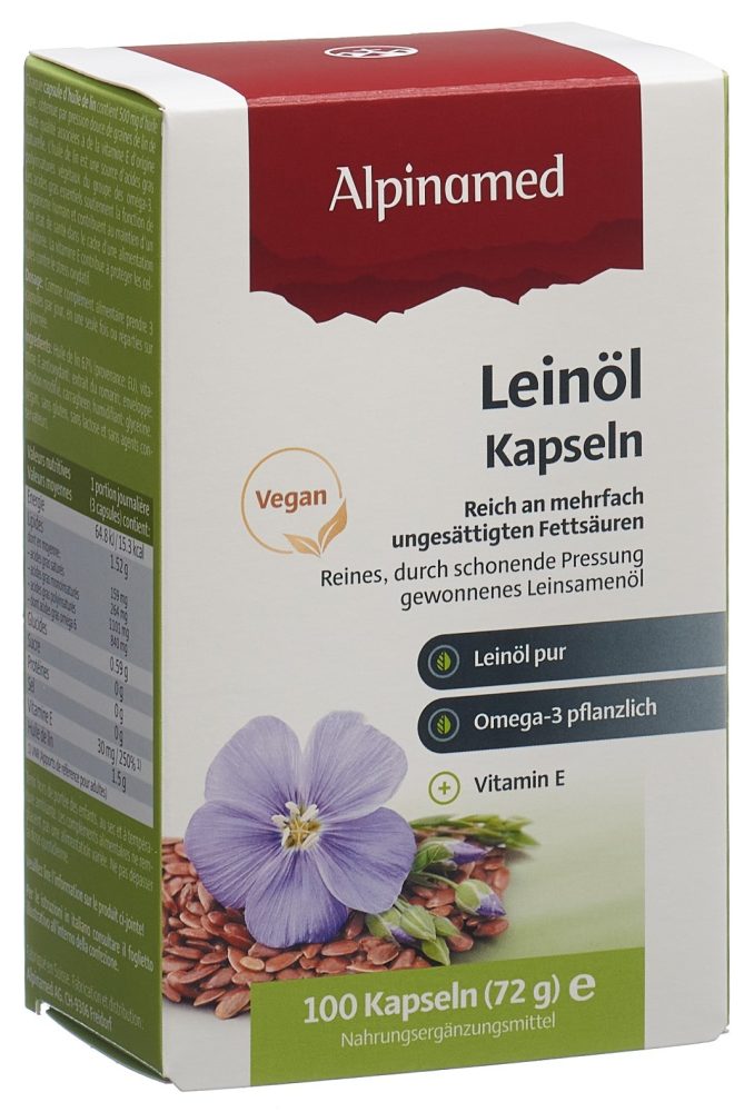 ALPINAMED Lein&ouml;l Kaps 100 Stk