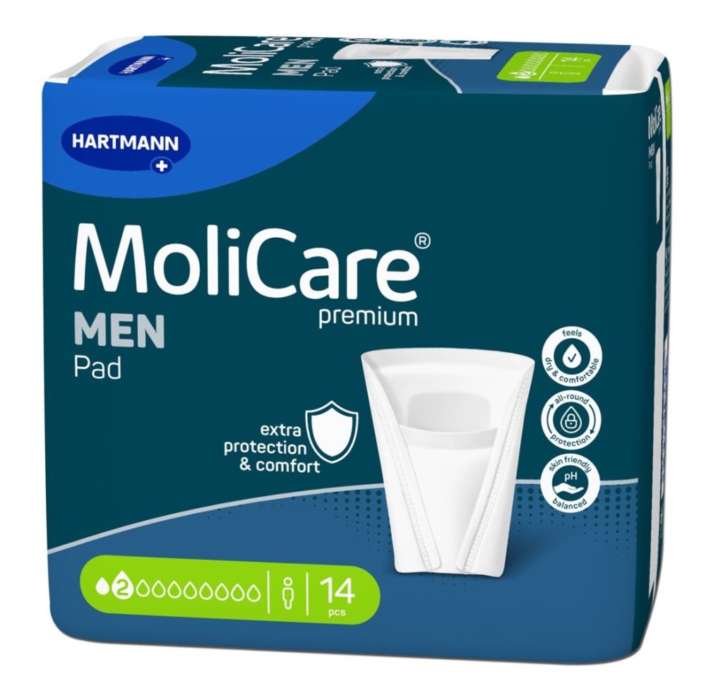 MoliCare premium Men Pad, 2 Tropfen, 14.7x11.5cm (14 Stk)