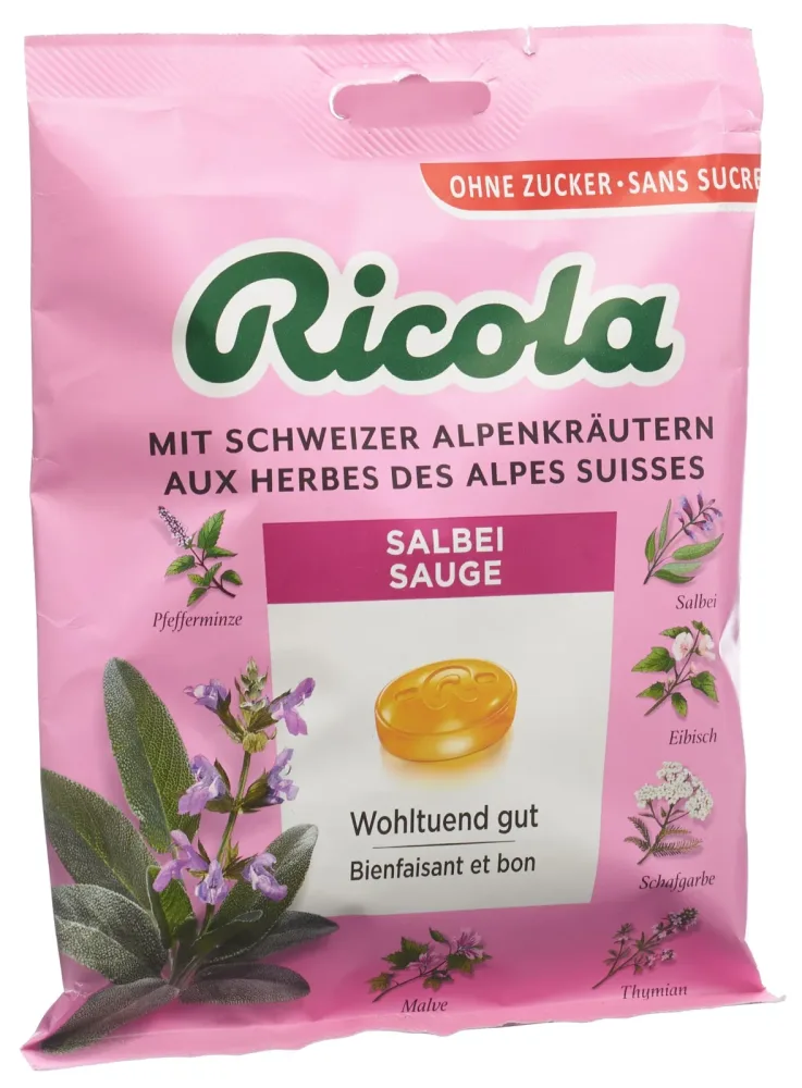 Ricola Salbei Bonbons ohne Zucker (125g)