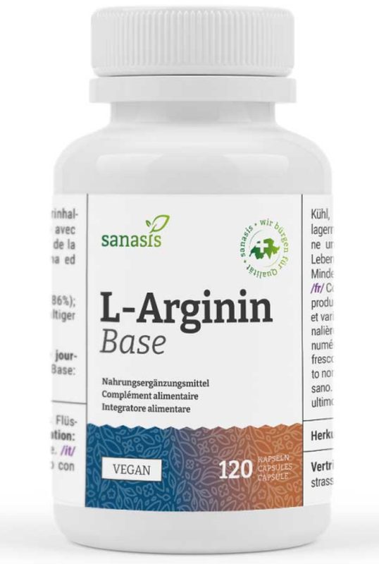 sanasis L-Argining Base Kapseln (120 Stk)