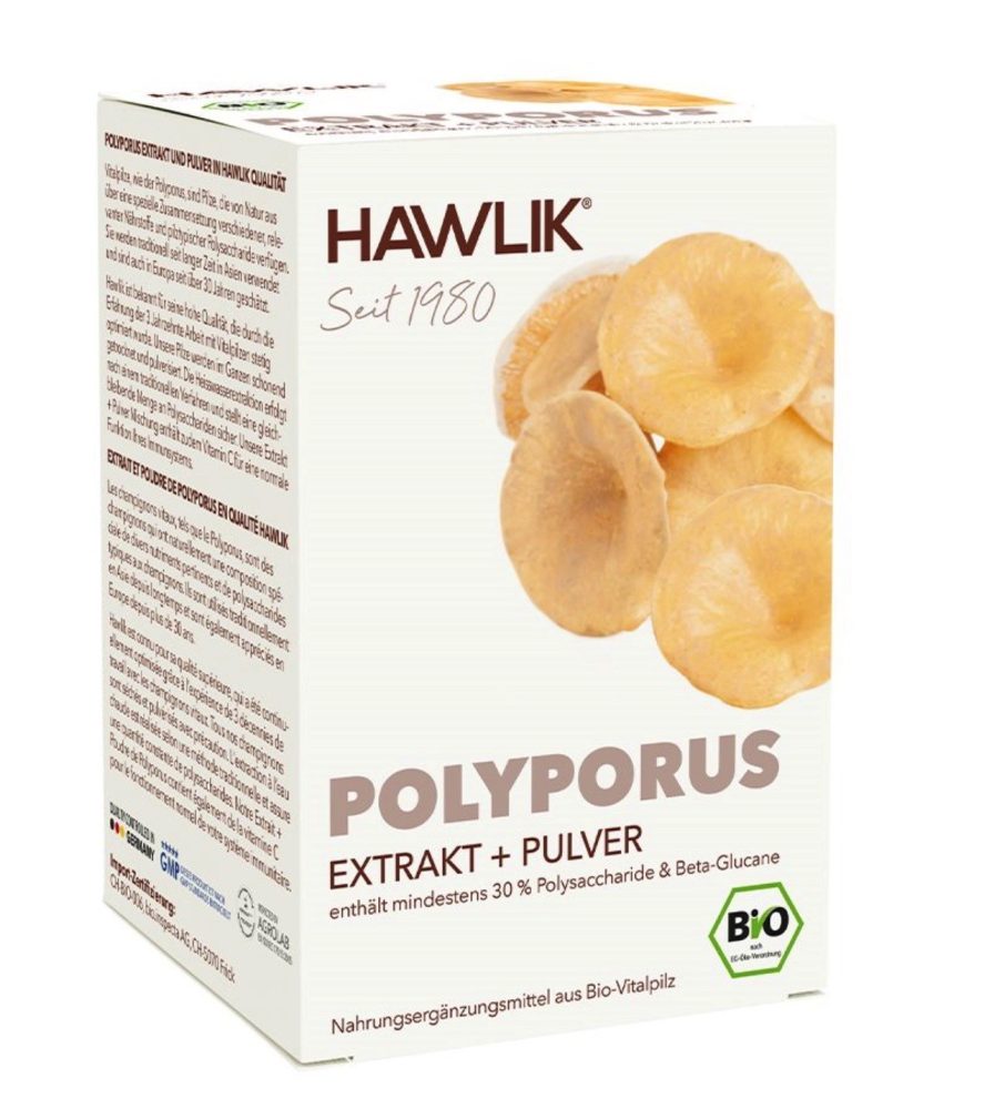 HAWLIK Polyporus Extrakt + Pulver Kapseln (120 Stk)