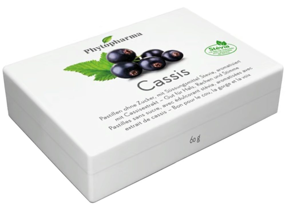 Phytopharma - Cassis Pastillen, 60 g