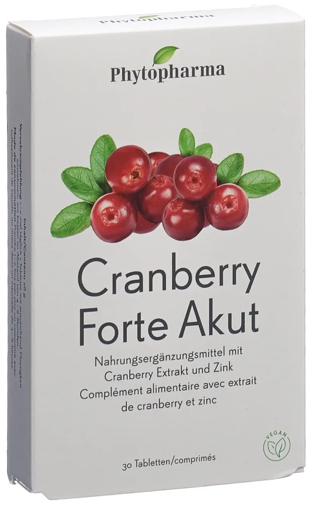 Phytopharma Cranberry Forte Akut Tabletten (30 Stk)
