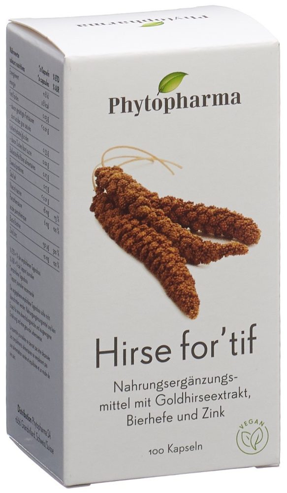 Phytopharma - Hirse For'tif Kapseln, 100 Stück