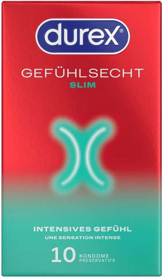 DUREX Gef&uuml;hlsecht Slim fit Pr&auml;servativ 10 Stk